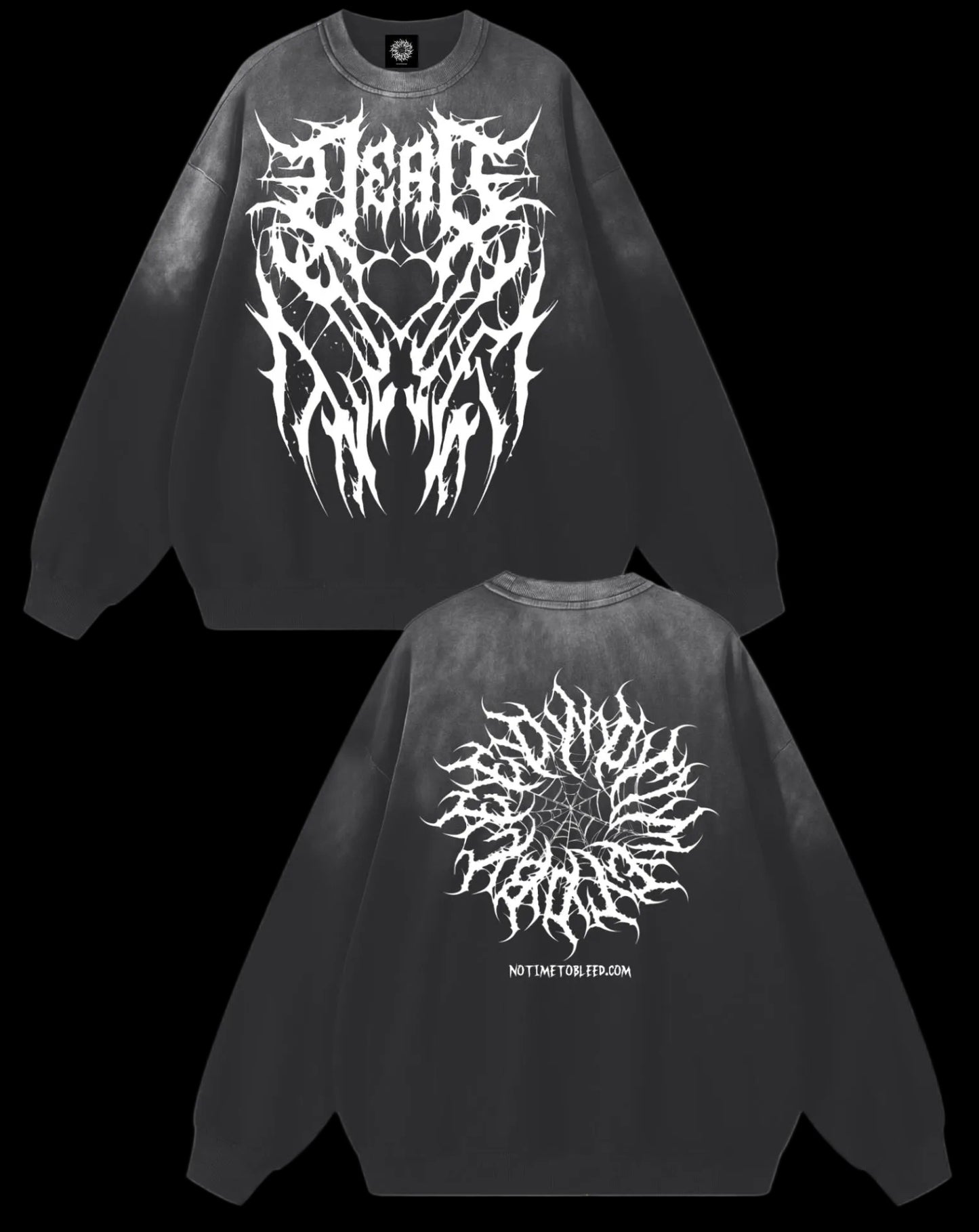 Dead ♡ Sunfade Drop-Shoulder Cotton Sweatshirt