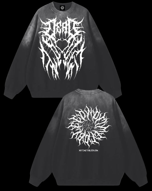 Dead ♡ Sunfade Drop-Shoulder Cotton Sweatshirt