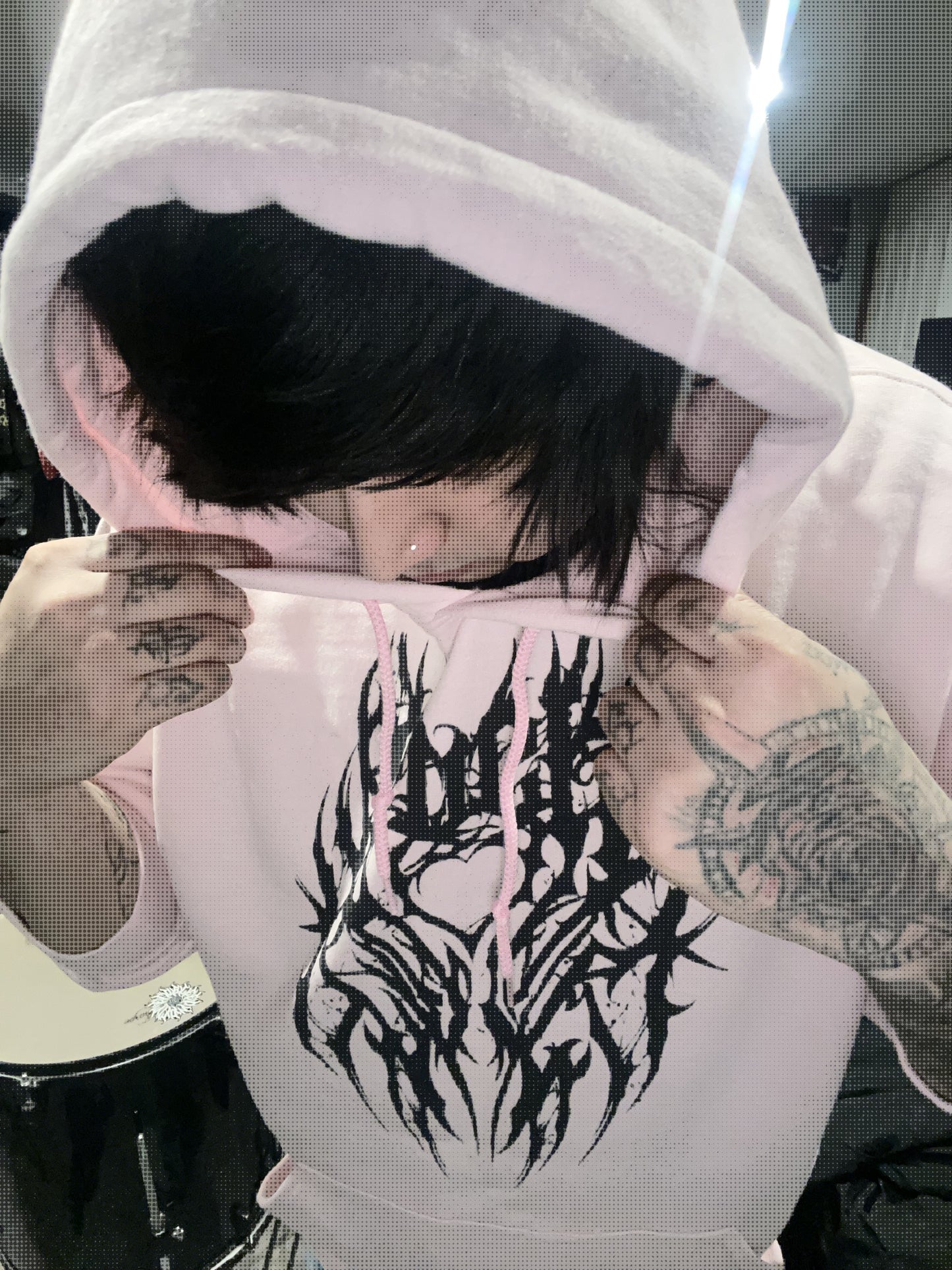 fu*k lxve pink hoodie