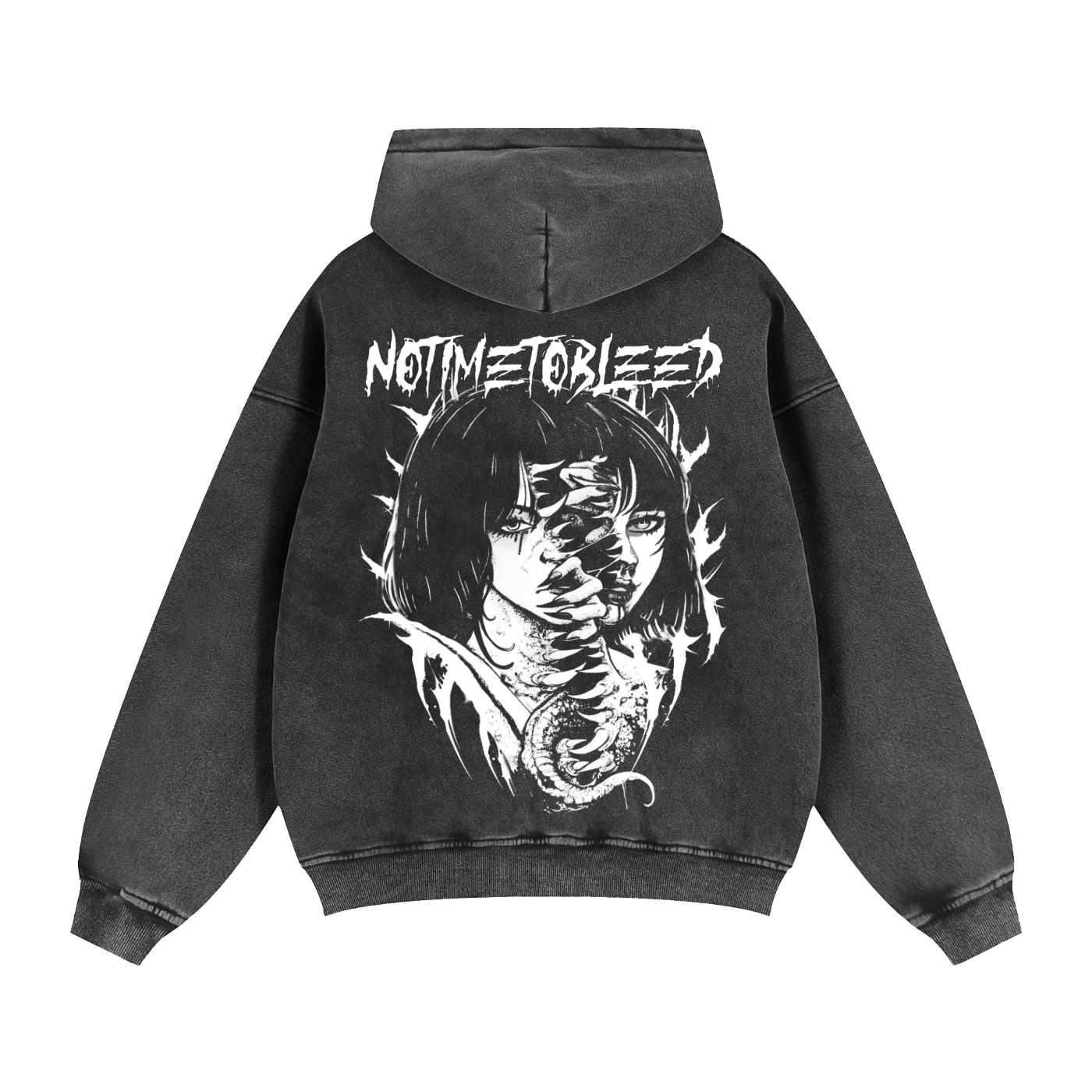 Beasty Zip-Through Boxy Fleece Hoodie