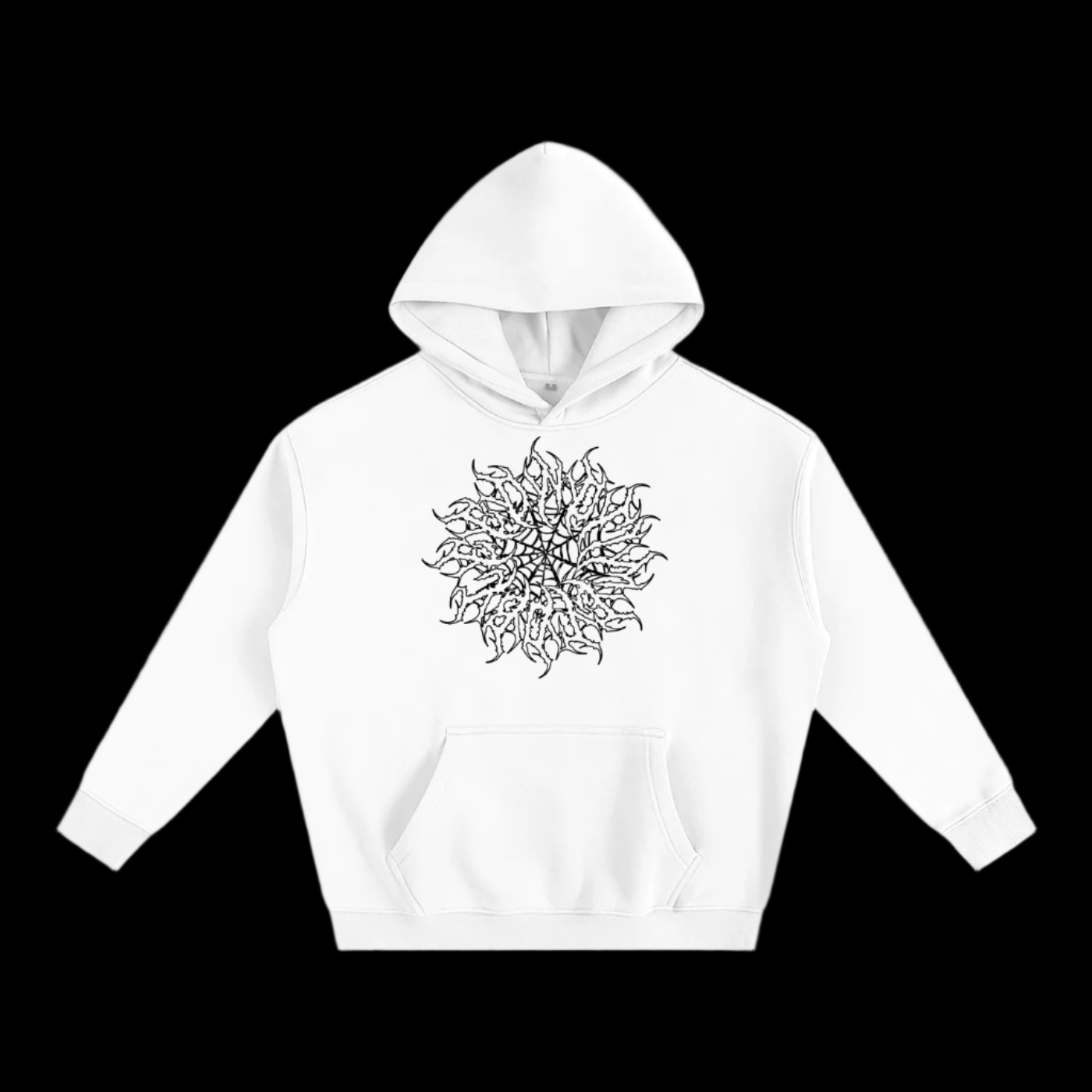 Oversize Fleeced Pastel Wings Hoodie