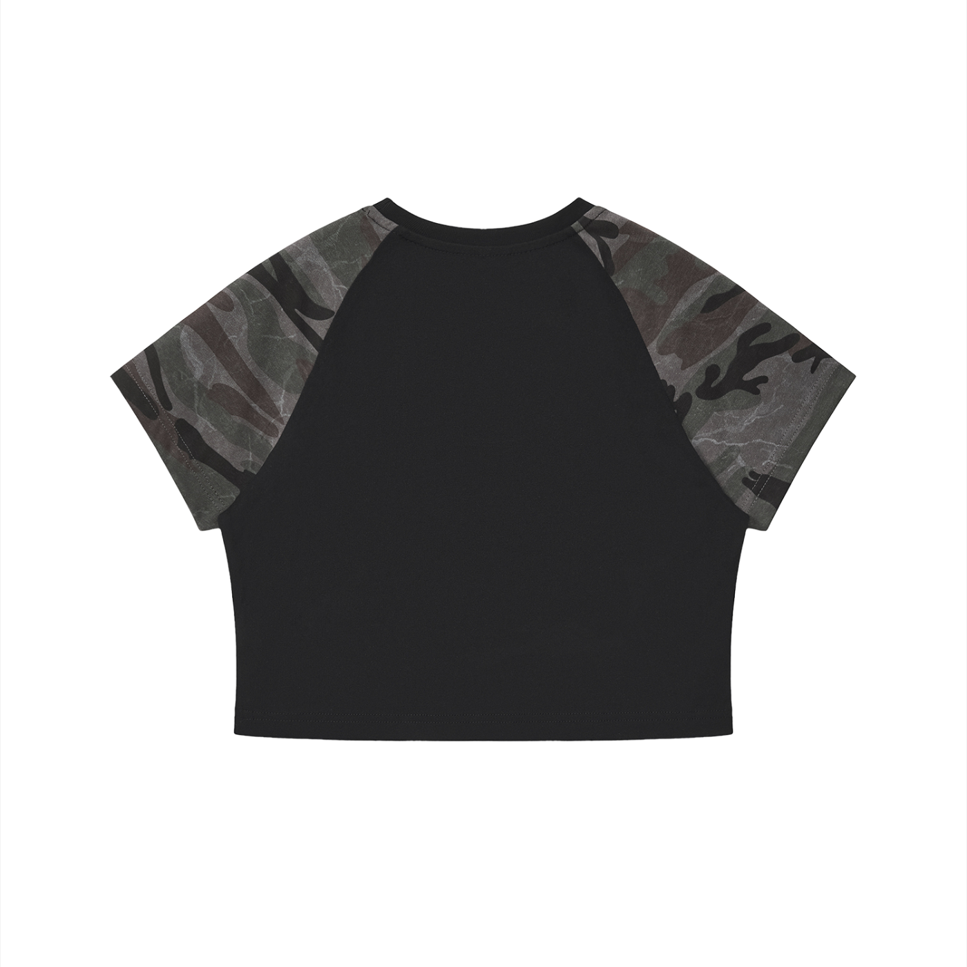 NTTB Women’s Camo Raglan Crop T-Shirt