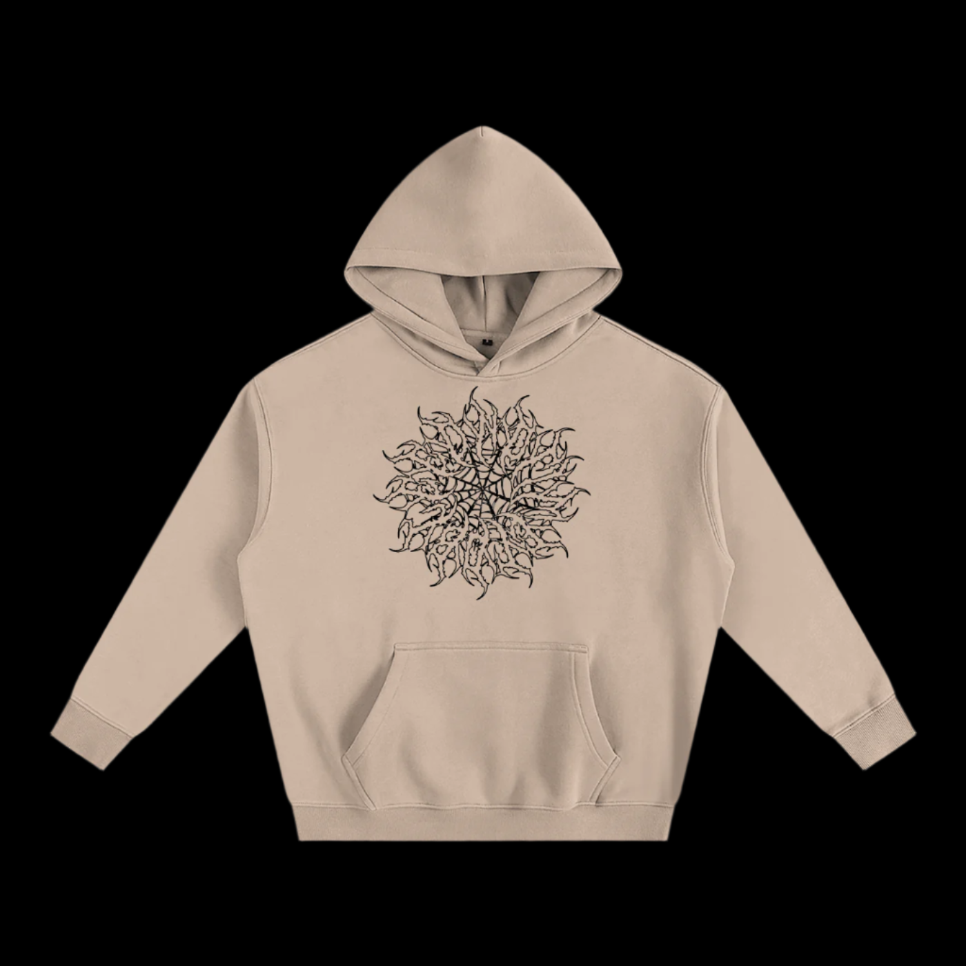 Oversize Fleeced Pastel Wings Hoodie
