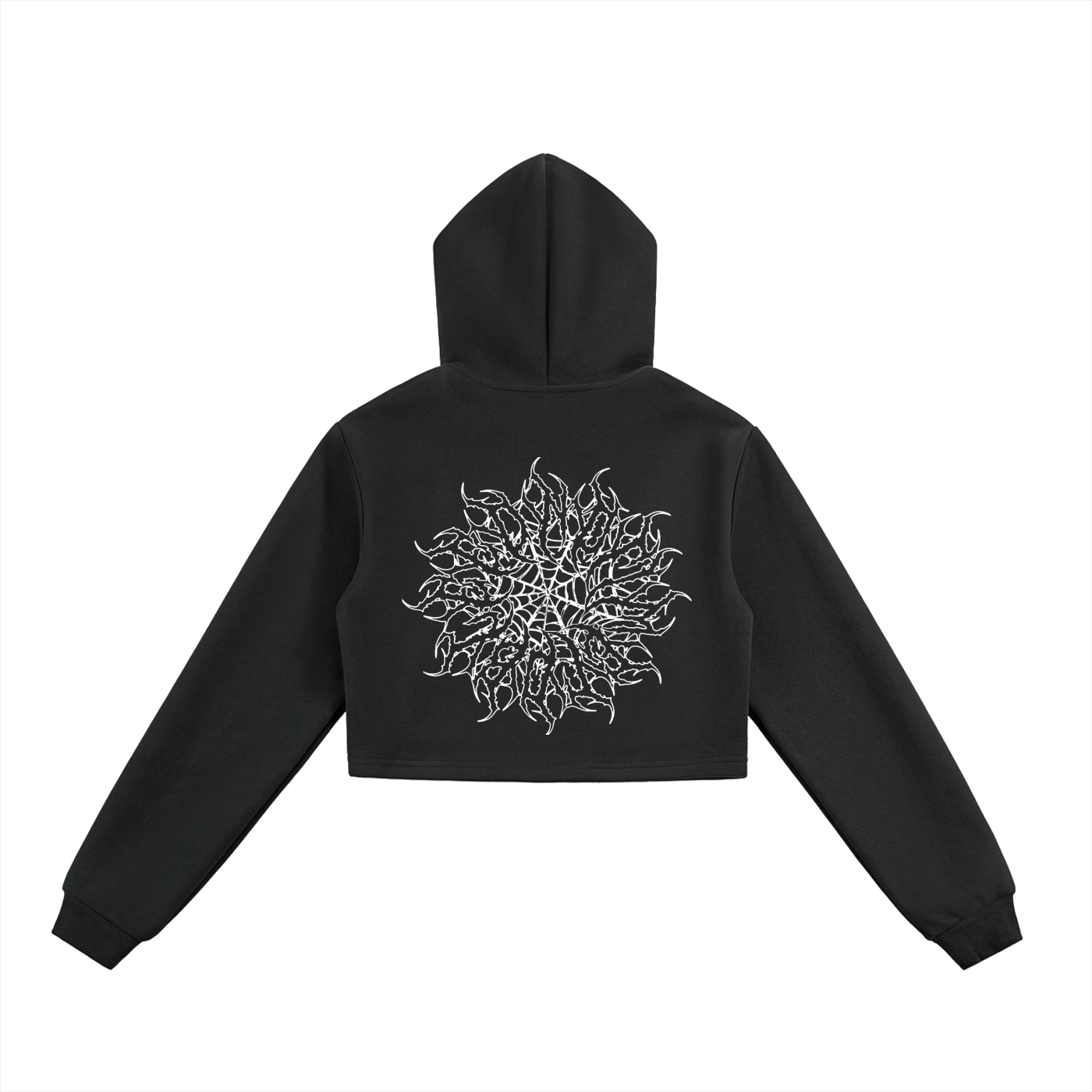 Notime Cropped Zip-Up Hoodie