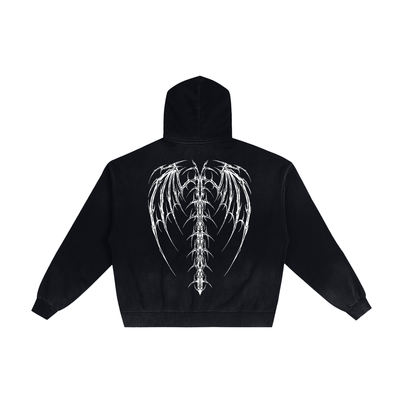 Hand-Frayed Sunfade Zip Hoodie