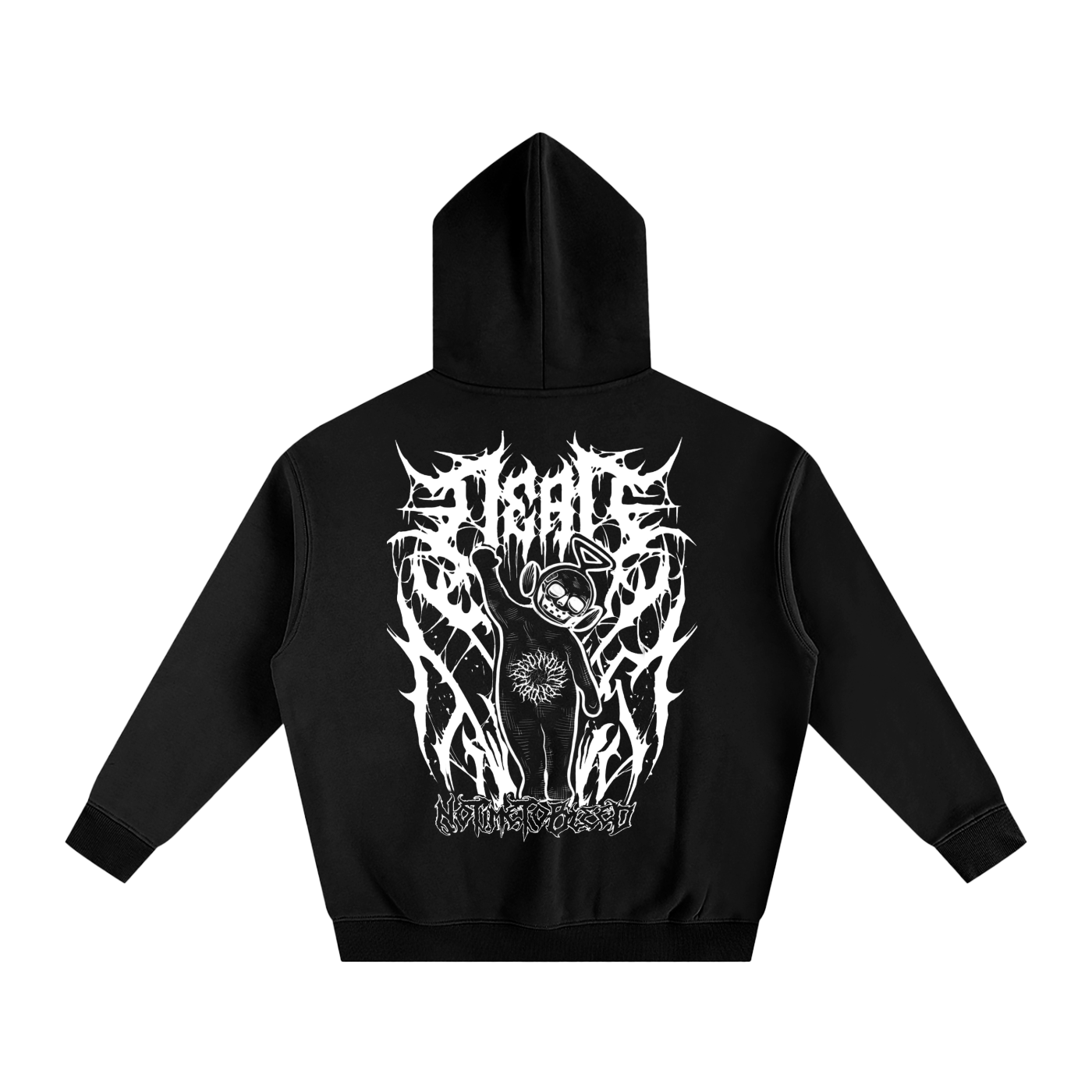 Notime Skullytubby Oversize Fleeced Hoodie