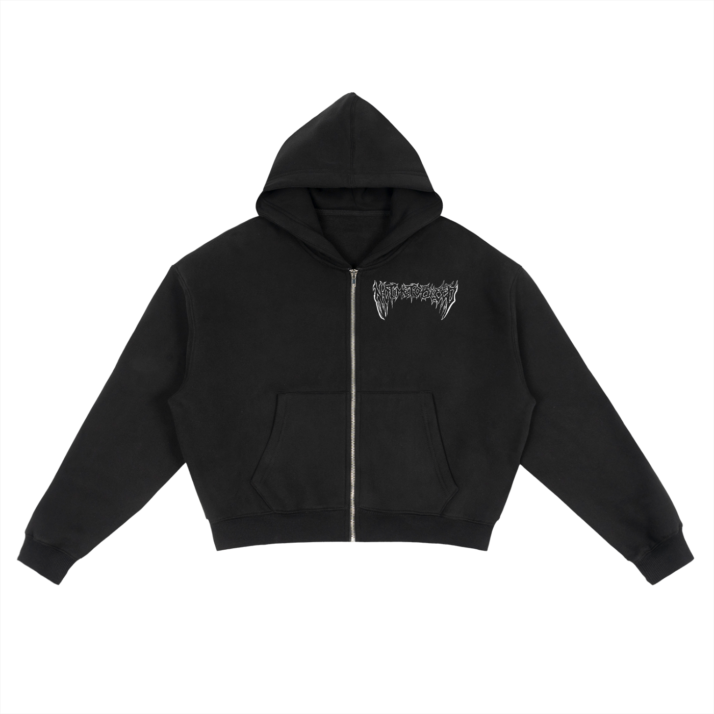 Notimetobleed Fleece Zip-Up Boxy Hoodie