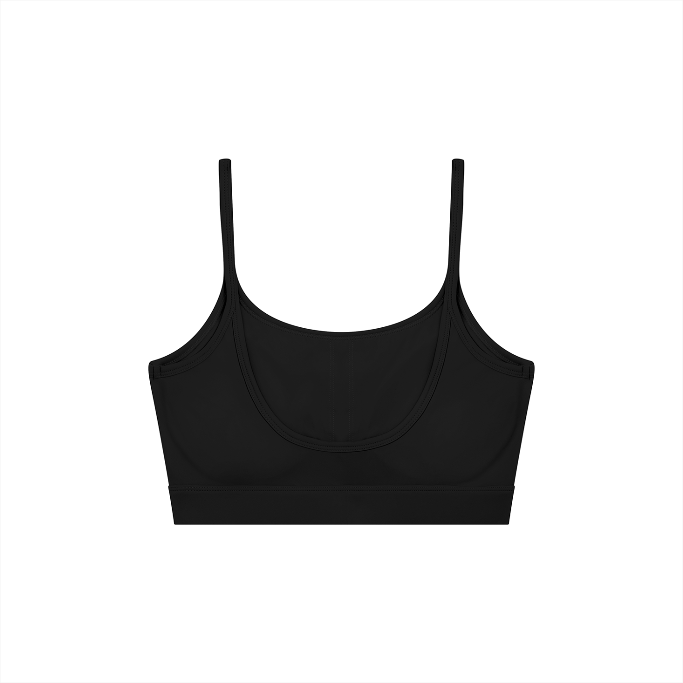 Women's Solid U-Neck Sports Bra