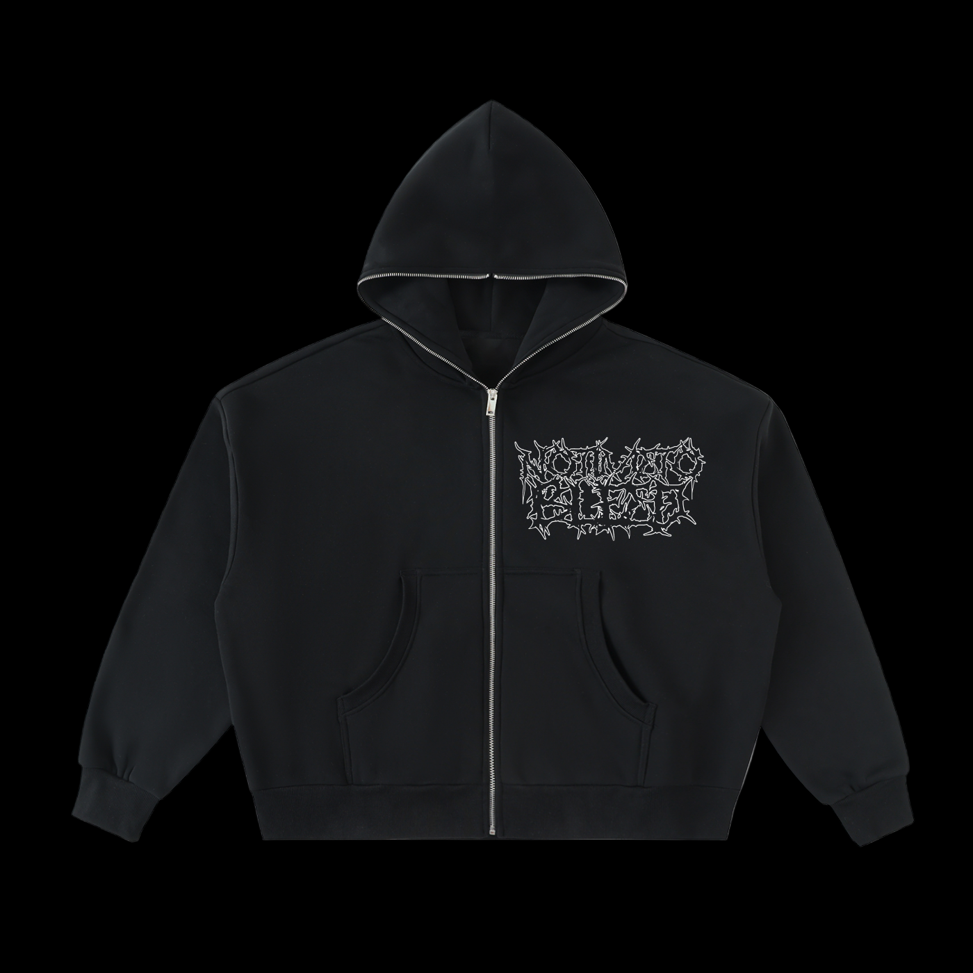 NTTB Fleeced Full-Zip Boxy Hoodie