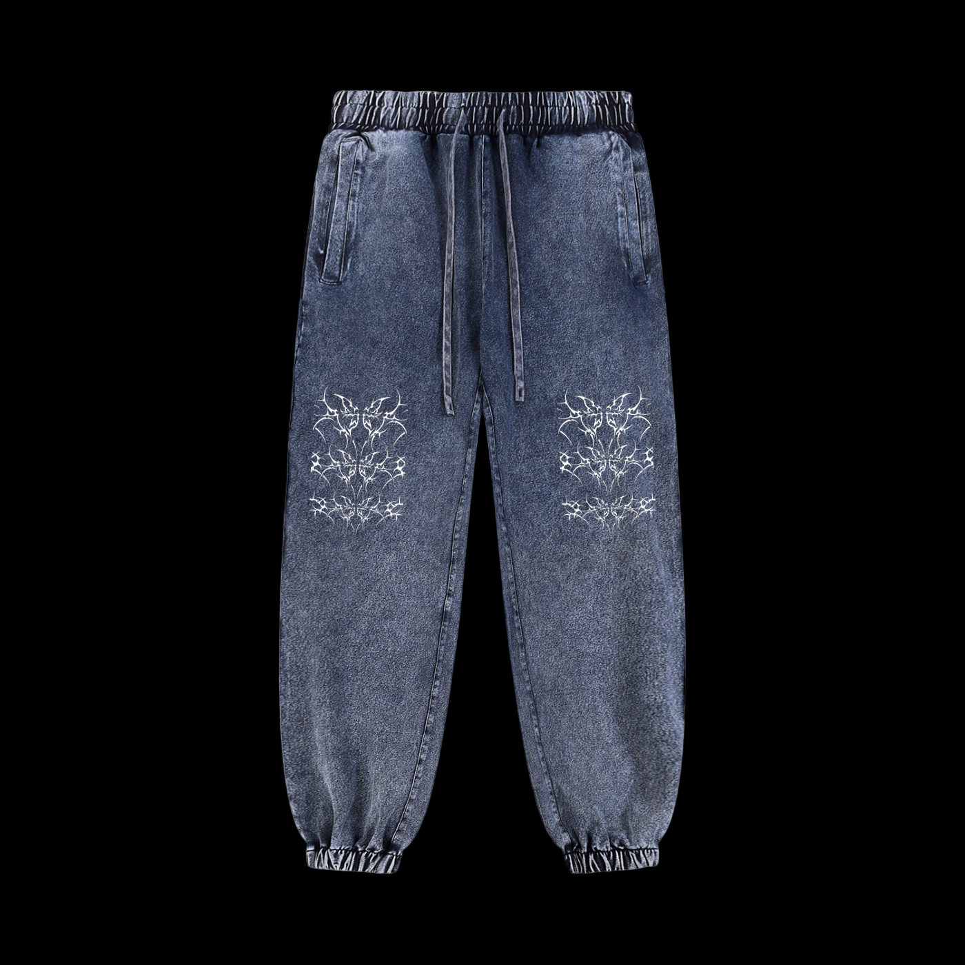 Butterfly Snow Wash Jogged Sweatpants