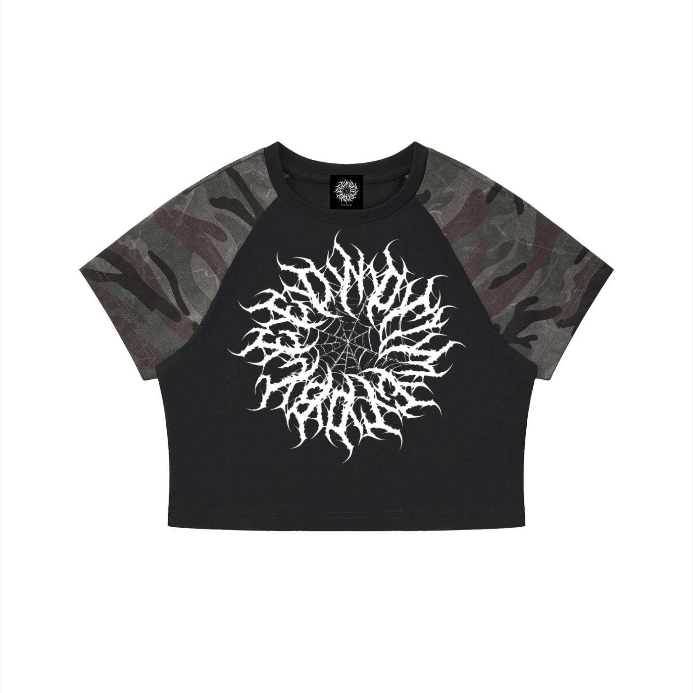 NTTB Women’s Camo Raglan Crop T-Shirt