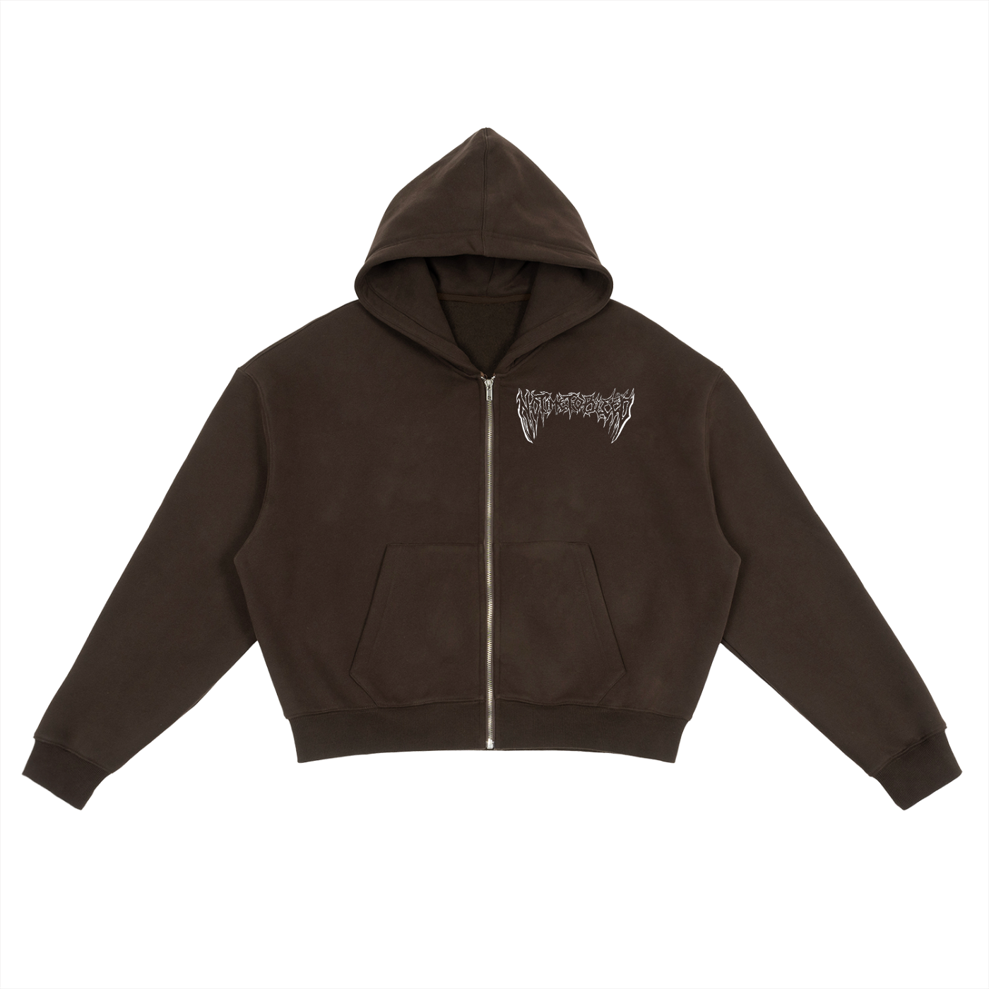Notimetobleed Fleece Zip-Up Boxy Hoodie