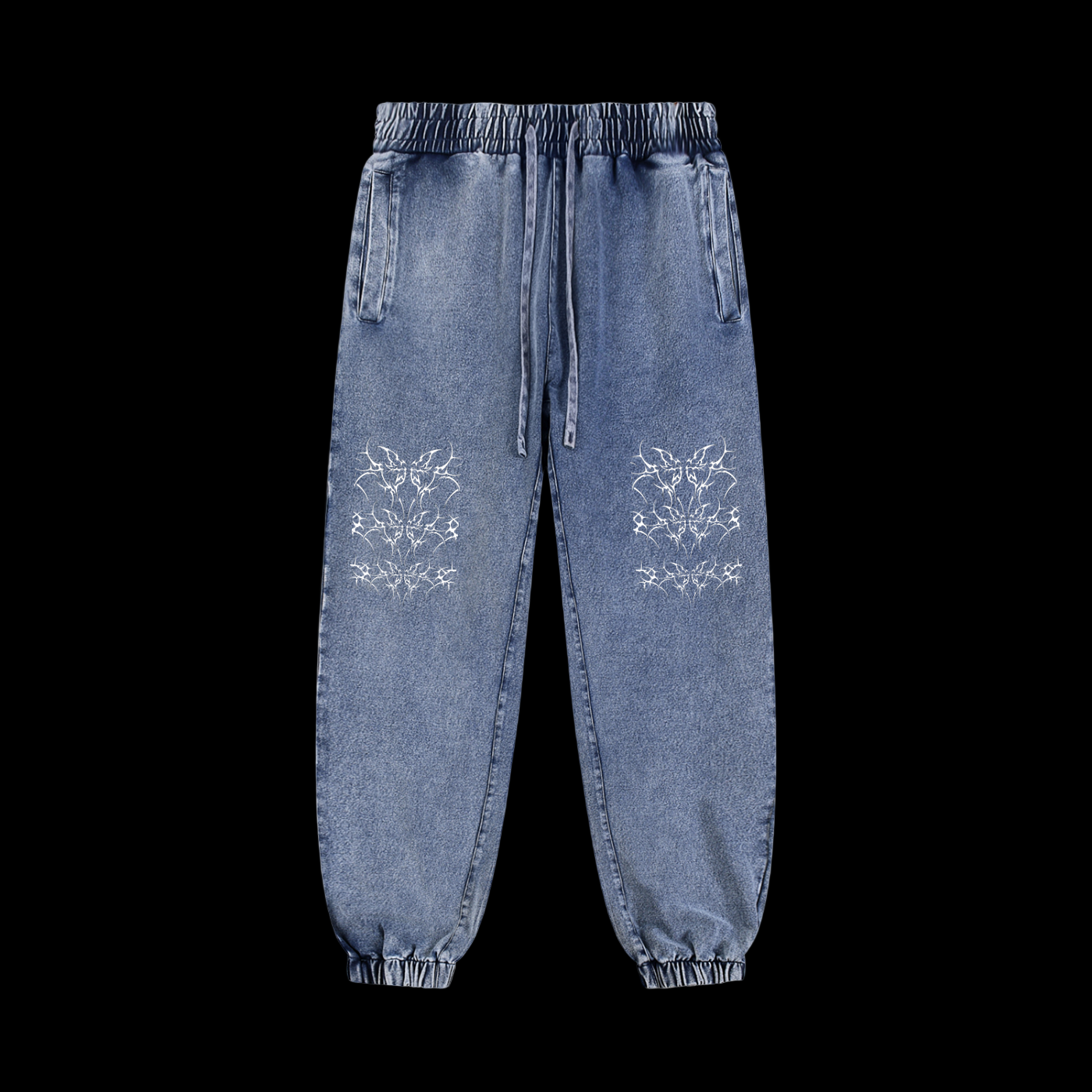 Butterfly Snow Wash Jogged Sweatpants