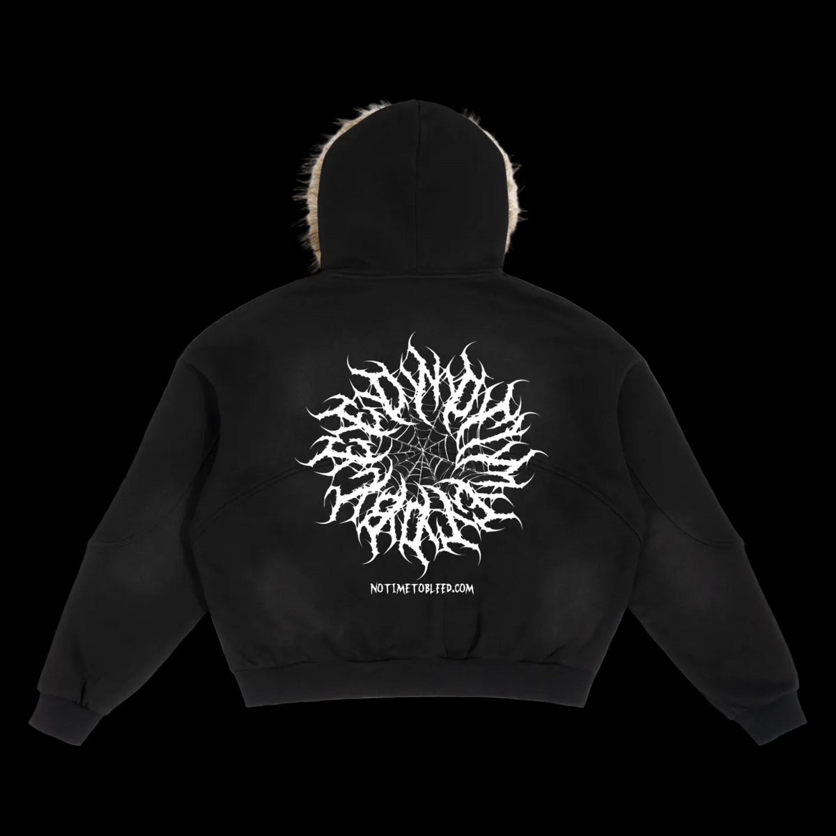 NTTB Boxy Detachable Fur Hoodie