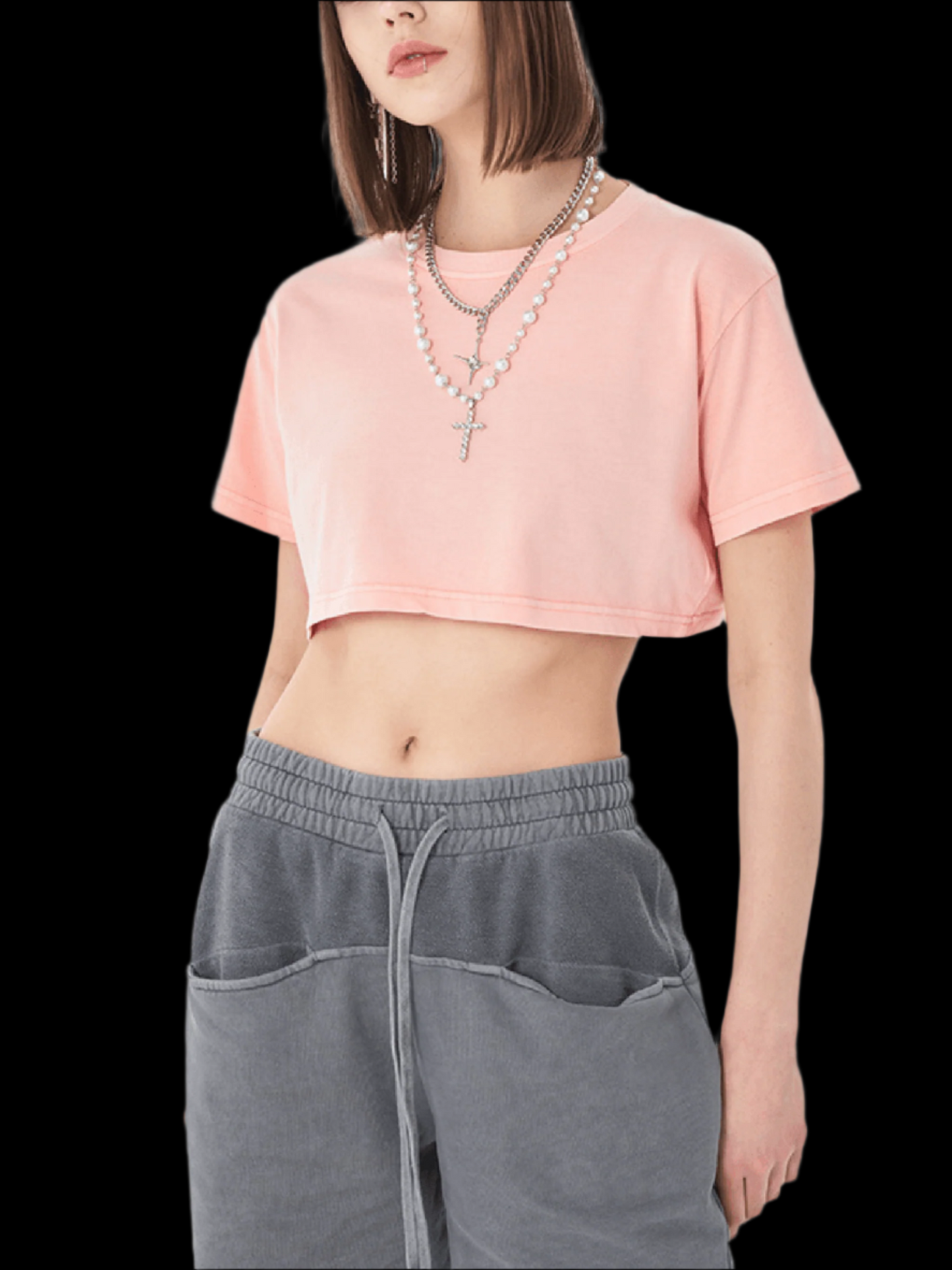 Venom Butterfly Snow Washed Crop Top