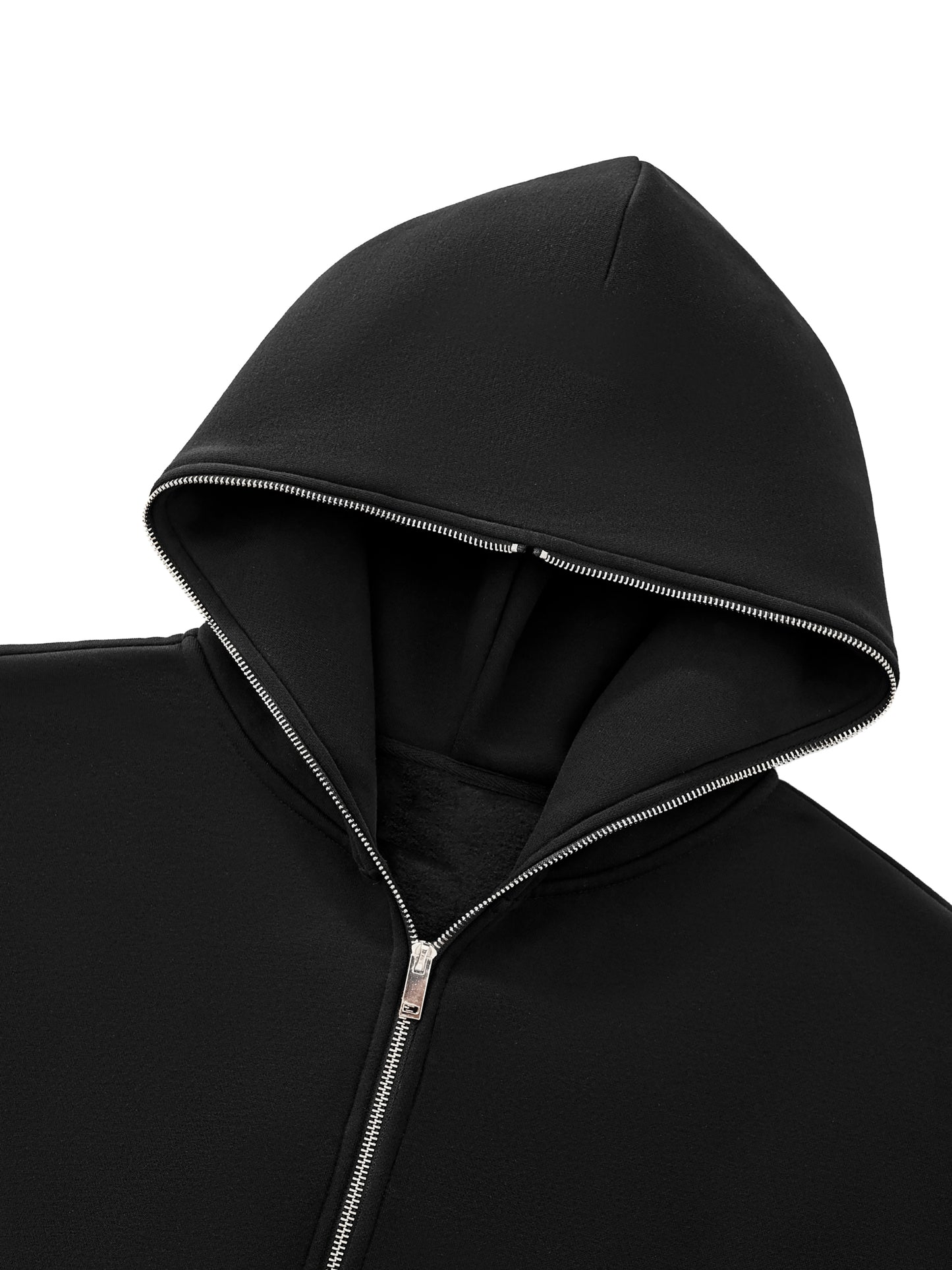 Fallen Fairy Fleeced Full-Zip Boxy Hoodie